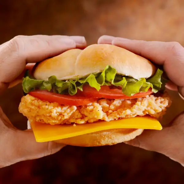 crispy chicken burger